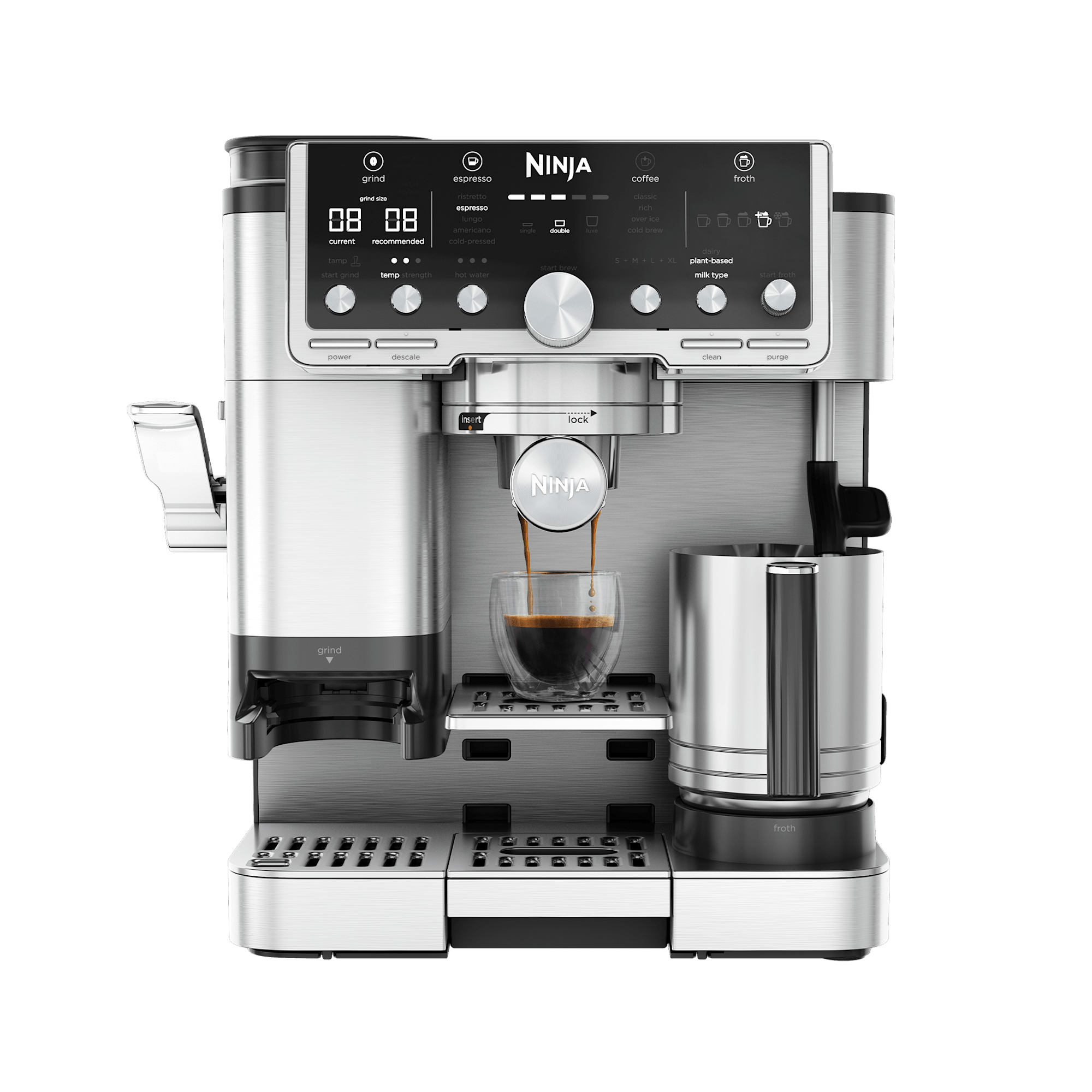 Ninja Luxe Cafe Pro Espressomaschine ES701EU Edelstahl/Schwarz