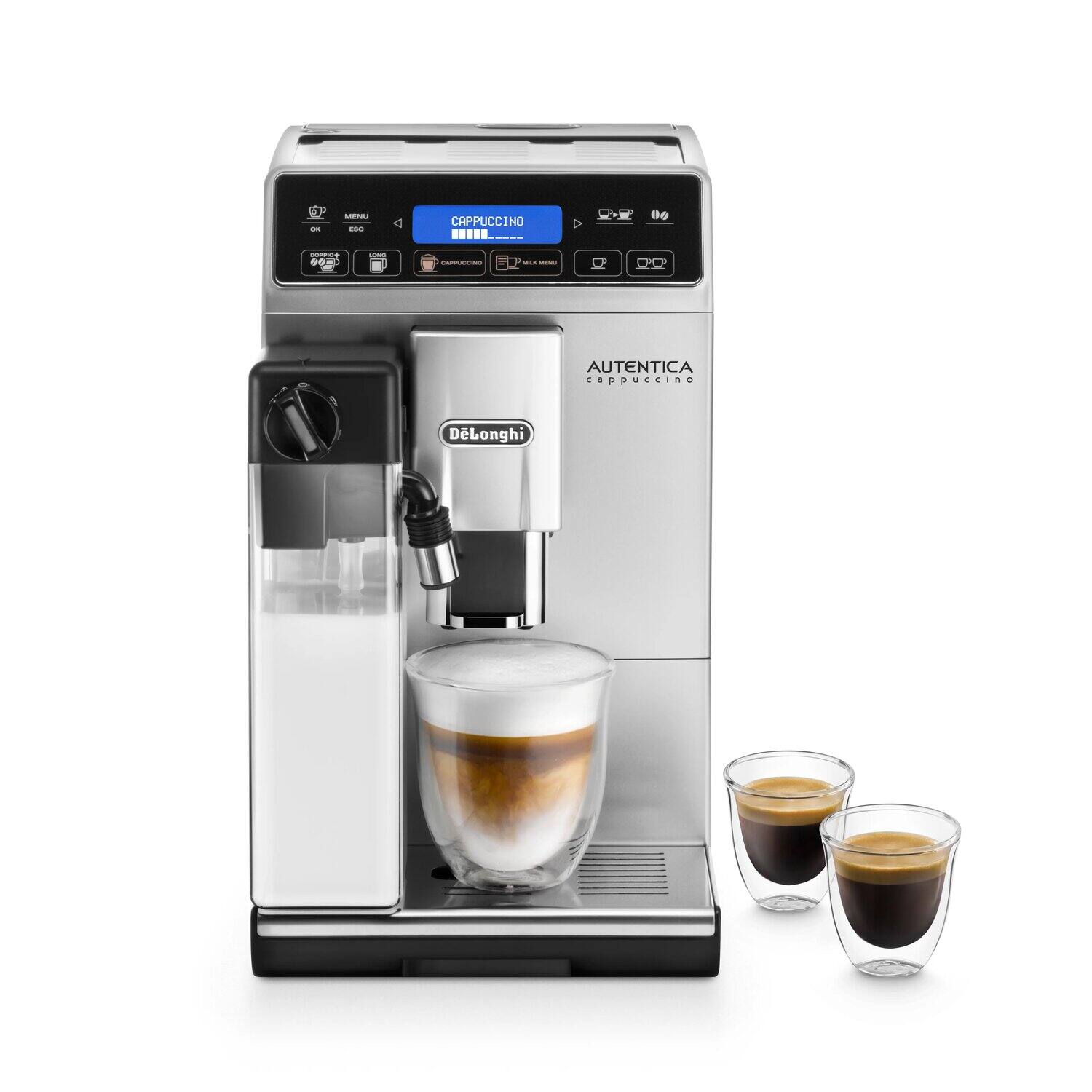 De’Longhi Autentica Cappuccino Kaffeevollautomat ETAM29.660.SB Silber/Schwarz