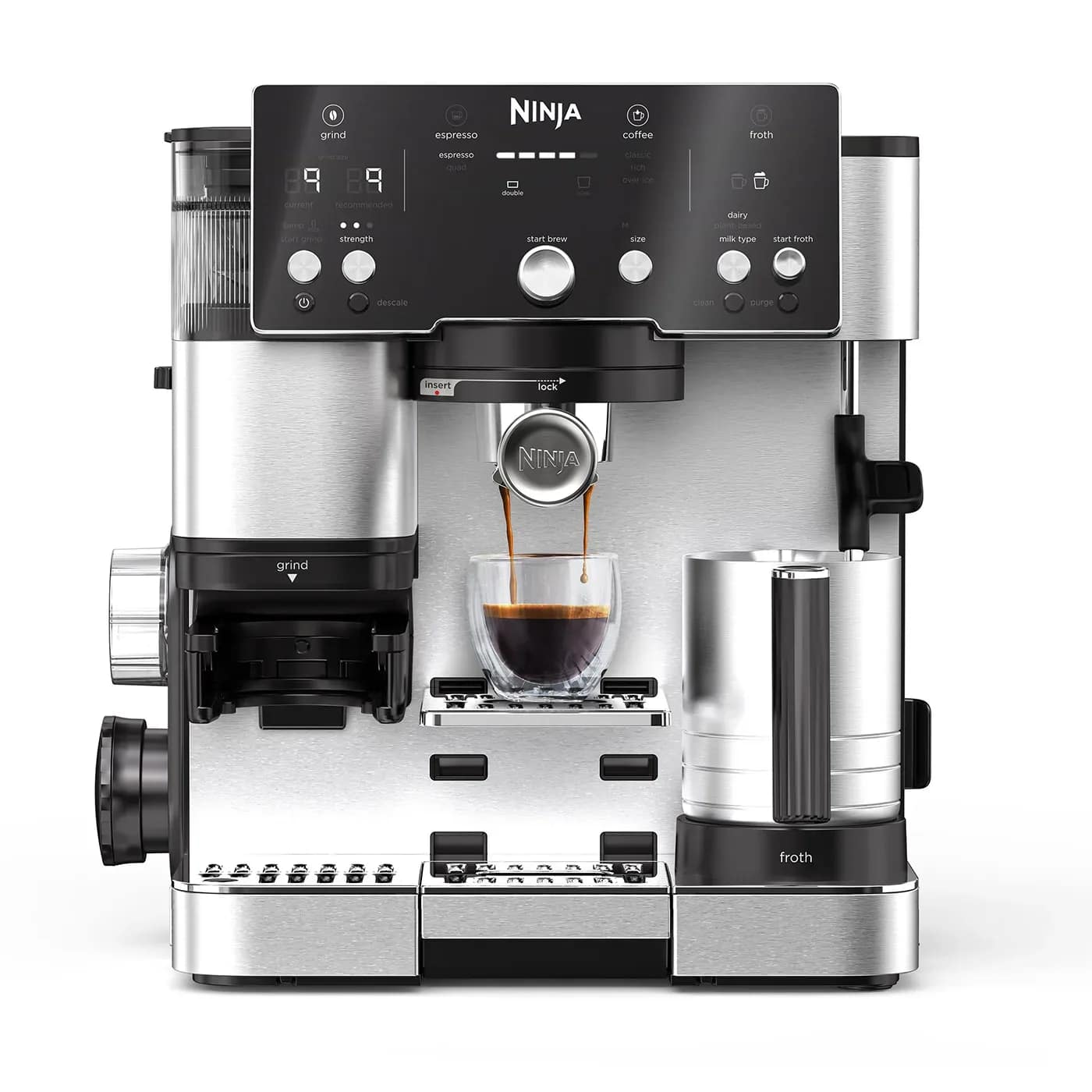 Ninja Luxe Cafe Essential Espressomaschine ES501EU Silber/Schwarz