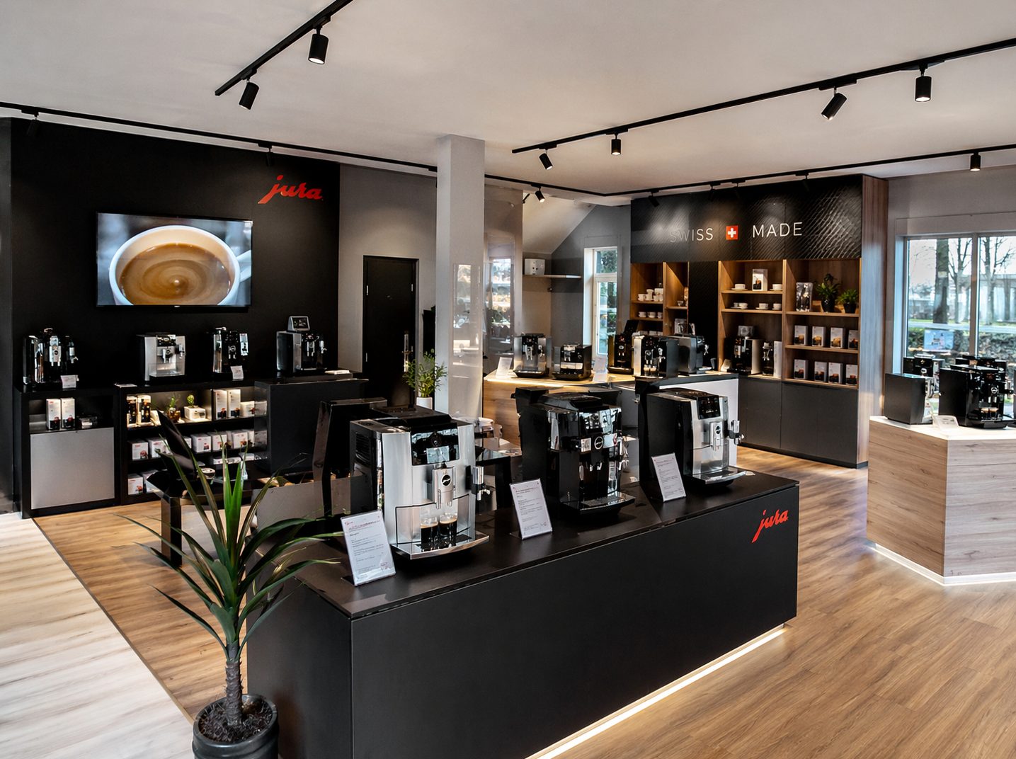 Mahlwerk Showroom — Maschinen-Theke mit Beratung